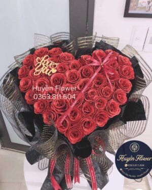 Bó Hoa Sáp hình Trái tim