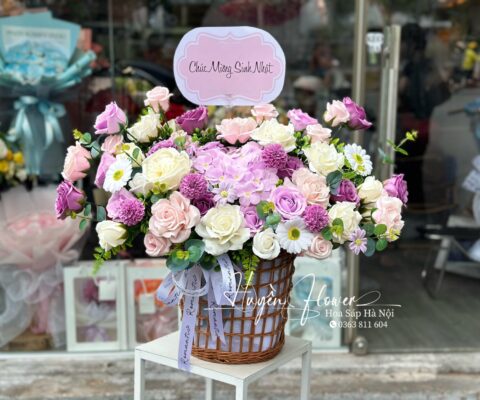 Giỏ hoa 20 11 - Lẵng Hoa tặng thầy cô 20 111
