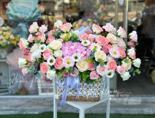 Giỏ hoa 20 11 - Lẵng Hoa tặng thầy cô 20 112