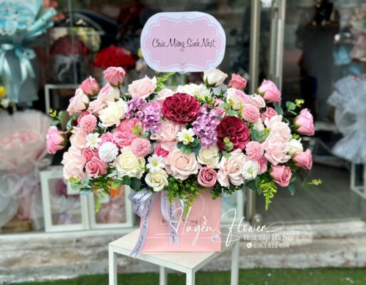 Giỏ hoa 20 11 - Lẵng Hoa tặng thầy cô 20 116