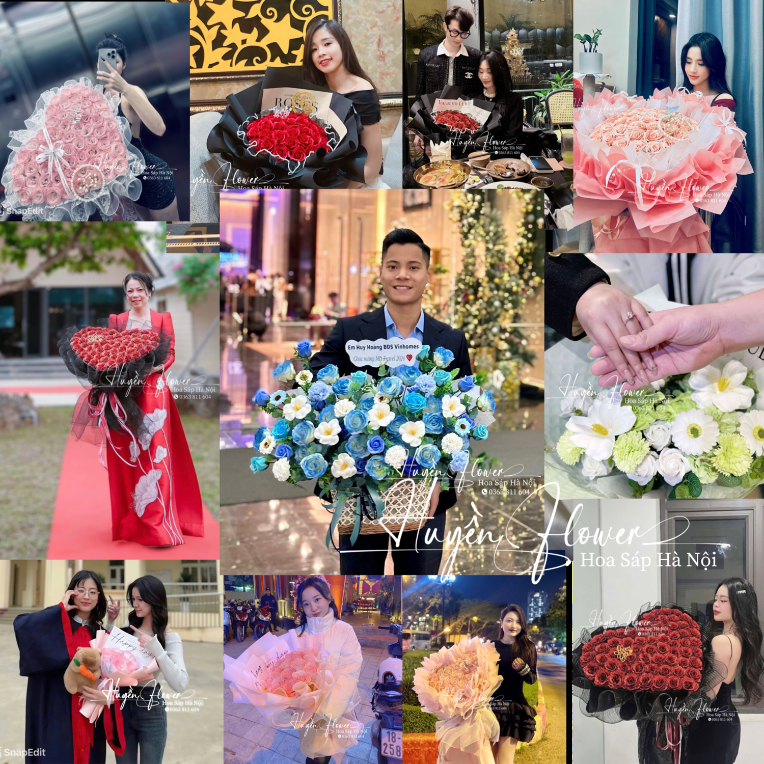 Feedback hoa sinh nhật - hoa tỏ tình