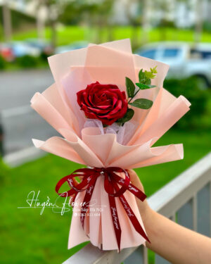 Bó Hoa Sáp 1 bông - Bó hoa nhỏ sự kiện 111
