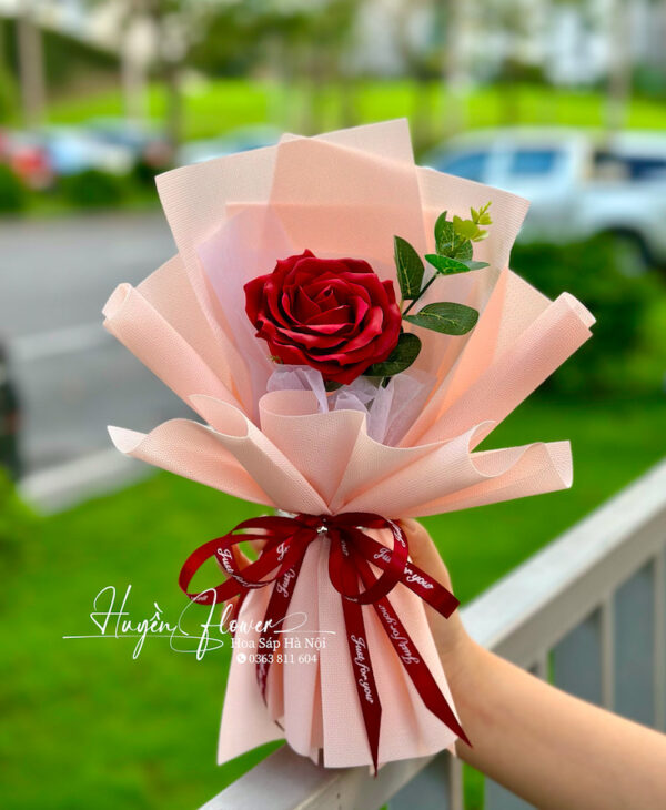 Bó Hoa Sáp 1 bông - Bó hoa nhỏ sự kiện 111