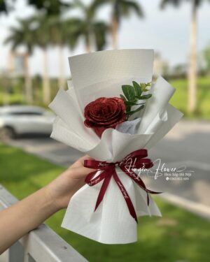 Bó Hoa Sáp 1 bông - Bó hoa nhỏ sự kiện 111