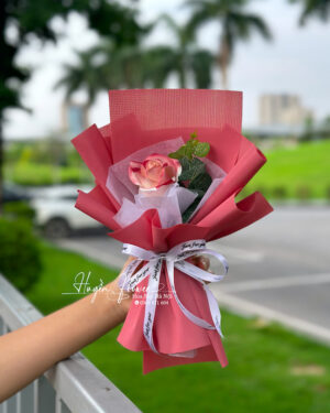 Bó Hoa Sáp 1 bông - Bó hoa nhỏ sự kiện 112