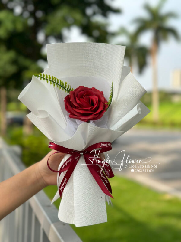 Bó Hoa Sáp 1 bông - Bó hoa nhỏ sự kiện 112