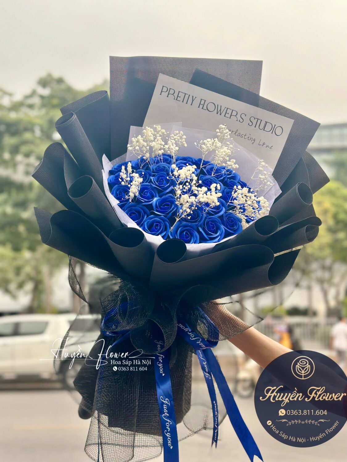 Bó Hoa Hồng Xanh 1110