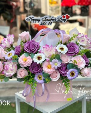 Giỏ Hoa 20 11 - Giỏ Hoa tặng Thầy Cô - Giỏ Hoa Sáp 11121