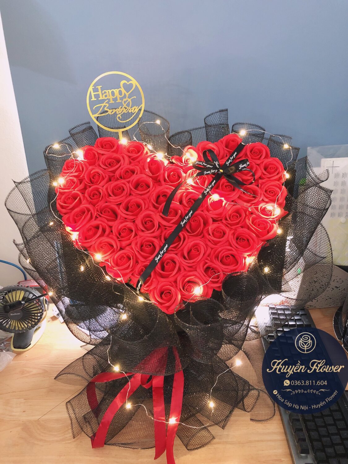 Bó Hoa hình trái tim 113