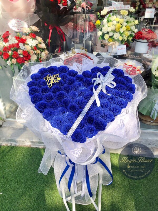 Bó Hoa hình trái tim 124