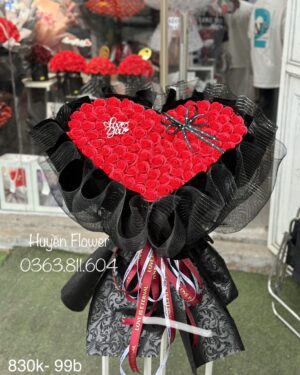 Bó Hoa hình tim - Hoa tỏ tình 118