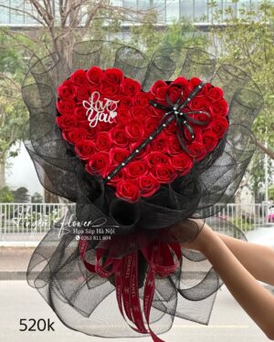 Bó Hoa hình tim - Hoa tỏ tình 121