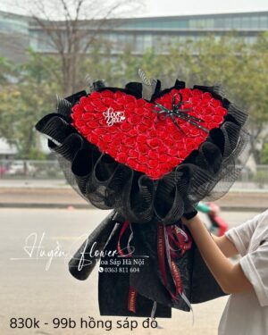 Bó Hoa hình tim - Hoa tỏ tình 123