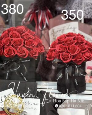 Hộp Hoa để bàn - Hộp Hoa Sáp 118