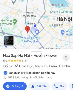 Địa chỉ Shop Hoa Sáp Hà Nội