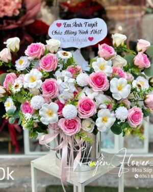 Giỏ Hoa 20 11 - Giỏ Hoa Sáp16