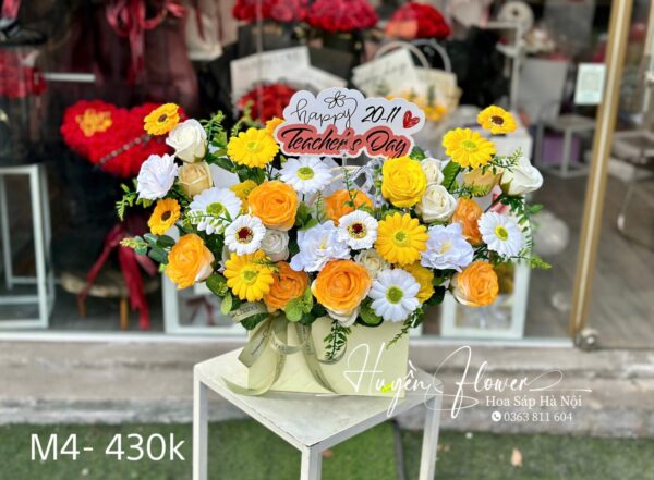 Giỏ Hoa 20 11 - Giỏ Hoa Sáp18