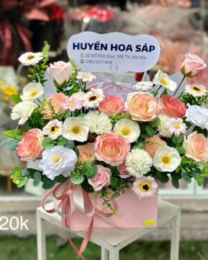 Giỏ Hoa Sáp chúc mừng13