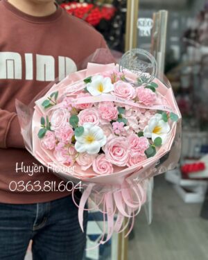 Hoa Sinh nhật - Bó Hoa Sáp tròn11