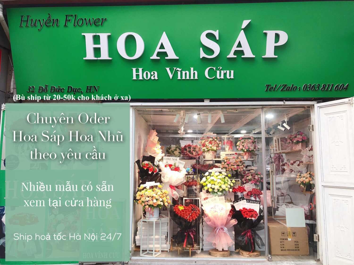 Cửa hàng Hoa Sáp 32 Đỗ Đức Dục HN3