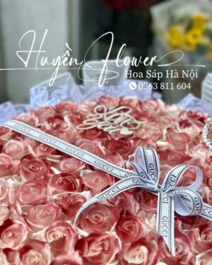 Bó hoa 99 bông cao cấp màu rịu vang14