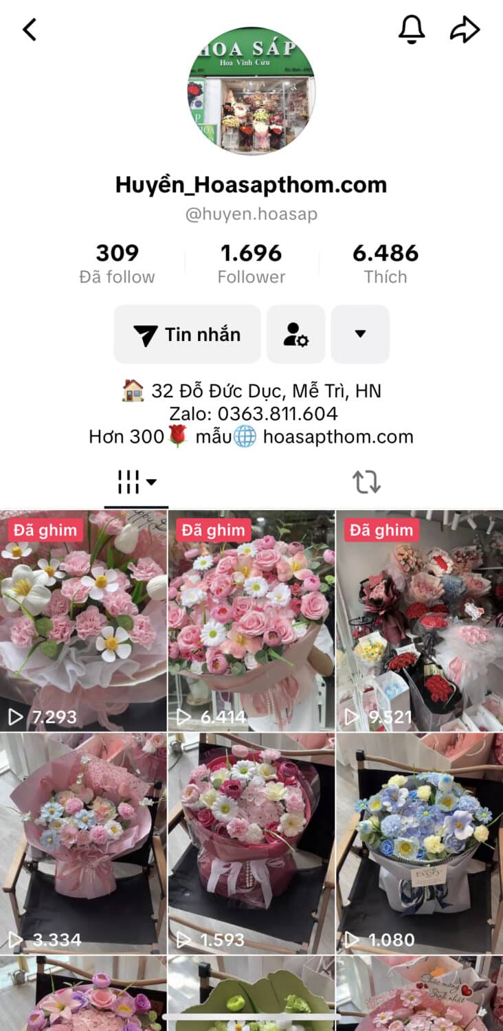 Tiktok Hoa Sáp