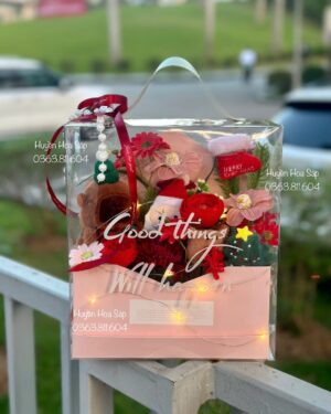 Hộp hoa Giáng Sinh - Hộp hoa Noel11