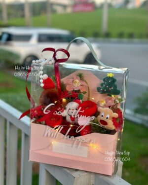 Hộp hoa Giáng Sinh - Hộp hoa Noel13