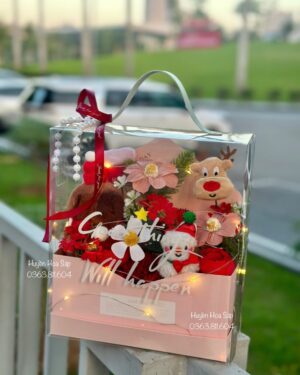 Hộp hoa Giáng Sinh - Hộp hoa Noel14