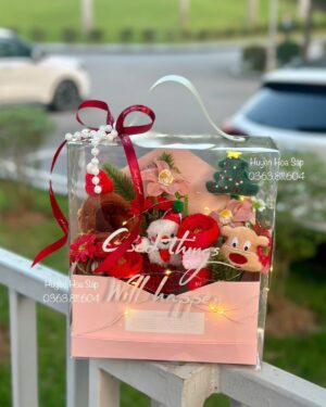 Hộp hoa Giáng Sinh - Hộp hoa Noel15