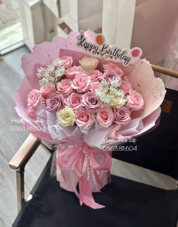 Bó Hoa hồng Sáp - Hoa Sinh Nhật18